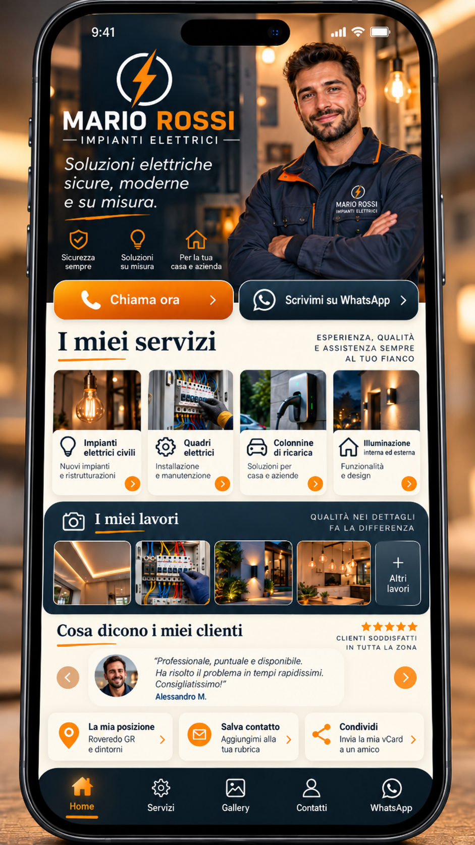 Mockup di riferimento Mario Rossi